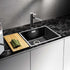 Black Marble Paper Granite Wallpaper, 17.7" X 196" Peel and Stick Self Adhesive Thickening for Kitchen, Bathroom,