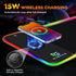 Gimars RGB Gaming Mouse Pad - 15W Wireless Charging Mousepad with 10 Light Modes, Large Non-Slip Surface