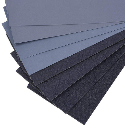Atosun 45PCS Premium Sandpaper, Wet Dry Waterproof Assorted Grit 120 to 5000 for Wood Furniture Finishing, Metal