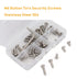 binifiMux 50pcs M6 Pan Head Torx Security Screws - Hex Nuts Assortment Kit with T30 Wrench, 304 Stainless Steel