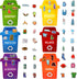 Crtiin 66 Pcs Earth Day Learn to Recycle Activity Set for Kids Classroom Bulletin Board Educational Learning Activities