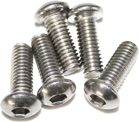 100 Pcs M3-0.50 x 16mm Button Head Socket Cap Screws, Passivated 18-8 Stainless Steel, Easy-use Storage Case