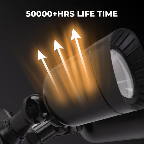 16W 1900LM, IP65 (1 Pack) LED Flood Lights Outdoor, Waterproof Dusk to Dawn Dual Head Security Lights, Exterior Wall