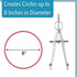 Mr. Pen Professional Compass for Geometry, Extra Lead Metal Drawing Tool for Students, Drafting Compass for Back to