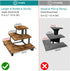 3-Step Counter ELITEROO Tiered Corner Display Shelves, Portable Wooden Retail Cupcake Food Stand Display Table