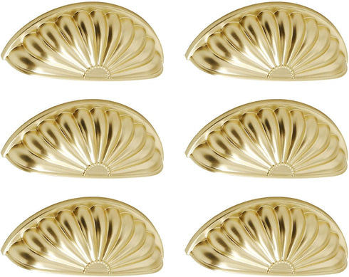 COOLHOOD 6Pcs Drawer Pulls Zincs Alloy Dressers Knob Cupboard Handle Modern Furniture Handle
