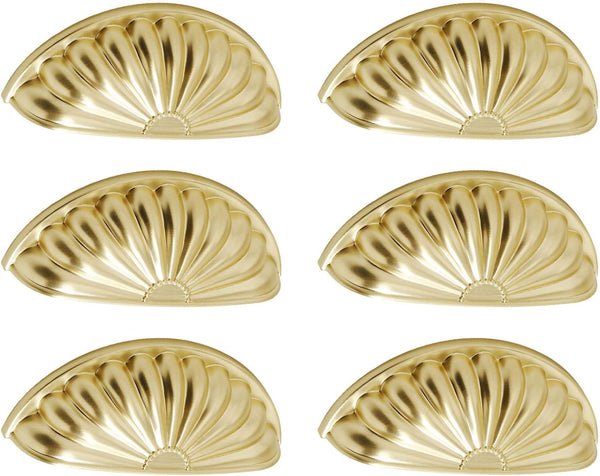 COOLHOOD 6Pcs Drawer Pulls Zincs Alloy Dressers Knob Cupboard Handle Modern Furniture Handle