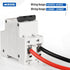 DC Solar Panels Disconnect Switch 32 Amp AC Solar Shut Off Switch 12V-400V 2 Poles Miniature Circuit Breaker for Solar