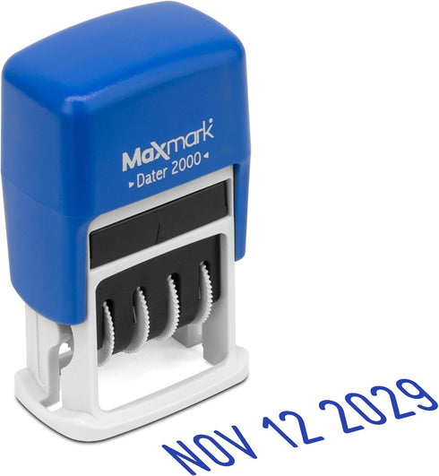 MaxMark 2000 Dater Self Inking Date Stamp - Blue