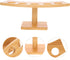 5 3.3cm Countertop FRCOLOR Wooden Ice Cream Cone Stand with Slots Diameter Sushi Roll Holder Display Rack for Party