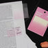 Gradient Transparent Sticky Notes, 8x8 cm See Through for Annotating, 50 Sheets/Pad, 4 Pads