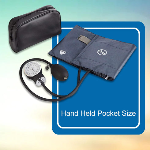 34 cm 50 cm, 1 Count McKesson Standard Aneroid Sphygmomanometer, Large Cuff, Navy Blue