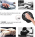 Ergonomic Wrist Mouse Pad with Cup Coaster, Inspirational Quote Art on Rustic Wood, Non-Slip PU Base for Home Office