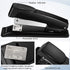 Thenshop 12 Pcs Desk Staplers Tape Dispensers Sets, Black Staplers with Standard Staples and White Tape Holder