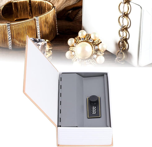 Tomedny Diversion Book Safe, Book Box with Combination Lock Decorative Hidden Safe Mini Money Box for Home Office