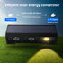 3 (2 Pack) Solar Wall Lights Outdoor, LED Lenses Fence Lights Solar Powered Outdoor Waterproof Warm White, Dusk to Dawn