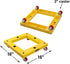 300Lbs, 16x16, KD Furniture Dolly, Square: Multicolor