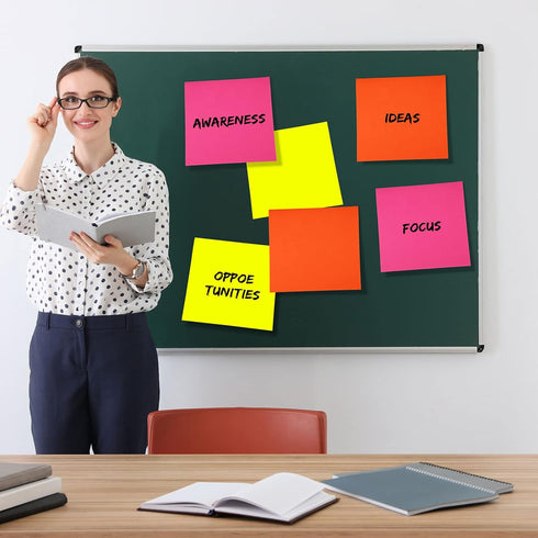 Zubebe 11 x 11 Inch Jumbo Sticky Notes, Bright Colors Sticky Pads, Large Self Stick Note Pads for Office