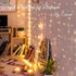 300 9.8ft9.8ft echosari LED Curtain Lights Battery Operated, Hanging Light with Remote Timer Fairy Curtain Lights