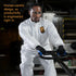 KleenGuard A20 Zip Front Coverall, 2X, White (37718), REFLEX Design, Elastic Wrist and Ankle