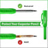 Hiboom 4 Pack Carpenter Pencils Set with 24 Refills, Mechanical Pencil with Built-in Sharpener for Woodworking
