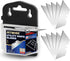 JETMORE 50 Pack Utility Knife Blades, SK5 High Carbon Steel Standard Size Blades for Box Cutter