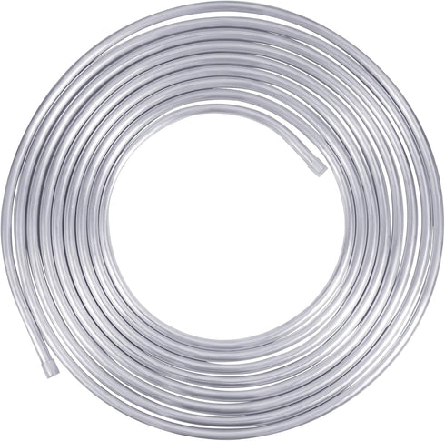 3/8 Metal Fuel Line, 3/8" OD Aluminium Coiled Tubing for Refrigeration, Automotive Oil Pipe, Brake Line, 10FT
