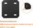 Mending Plate Flat Brackets for Wood - 6 Pack Heavy Duty Black Metal Plates for Repair Joining