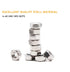 binifiMux 100pcs 4-40 Hex Nuts, Lock Nuts 304 Stainless Steel