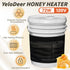 5 120 Gallon Honey Bucket Heater, YeloDeer Insulated Aluminum Foil Honey Warmer Pail Band Heater for Bee Honey Drum