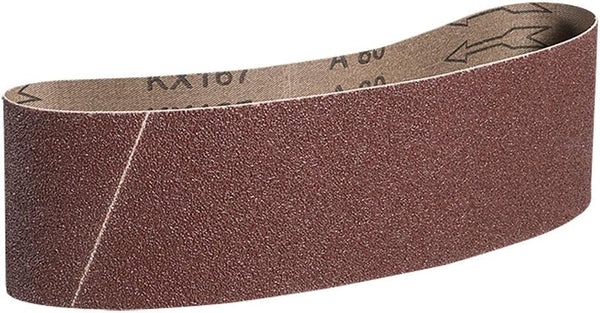 Mercer Industries 107080-3" x 24" Aluminum Oxide Sanding Belts, 80 Grit (10 Pack)