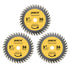 3PACK 3-Inch 36T TCT Circular Saw Blade, Compatible with Bosch, Ridgid, Ryobi, Milwaukee, Dewalt Cut-Off Saws