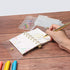 NatSumeBasics A7 Binder Wallet, Clear Mini A7 Budget Binder with Gold Ring, Cash Envelopes, Loose Leaf Folders