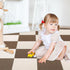 1111 inches Tiles(16 Baby Play Mat for Floor, Lightweight Non-Slip Self Adhesive Squares Carpet Floor PCS)