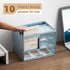 Marbrasse Desk Organizer with 3 Drawer, Multi-Functional Pencil Pen Holder, Blue