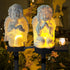 YZYOE 2 Packs of Solar Angels Children's Floor Lamps, Garden Decoration Resin Cute Little elf Lamps,Wireless Twilight