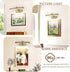 12in Arm,Dimmable Battery Operated Picture Light with Remote,Wireless Gallery Lights Brass Rechargeable Display Light