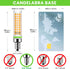 E12 Bulb 100w 1200lm 2700K Bulbs 10W T6 C7 Bulbs Non-dimmable(5Pack) FanNicoo LED Equivalent Led Candelabra Warm White