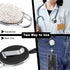 VIQWYIC Retractable ID Badge Holder 2 Pack with Bling Neck Strap Lanyard, Clear Card Holder for Office Worker