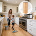 15.7 32.8 1.6 mm Peel and Stick Flooring Roll, Light Oak Wood Look Vinyl Floor Covering, in x ft, Thick Self Adhesive