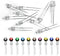 LEDs Single LED Light Diode Lamp DIY Kit with 10 Colors, 3mm Mini Bulbs, Warm White Red Green Blue Yellow