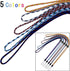 YOUOWO 5 Pack Adjustable Lanyards Neck Strap for Keys, Pen, Phone, ID Badges Holder in 5 Colours