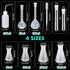 58 Set 6 7 6 10 1 20 2 5 Kingdder Pcs Plastic Beakers Include Graduated Cylinder Beakers Flask Droppers Wash Bottle
