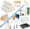 spicyorange Paint Roller Kit with Long Paint Roller Extension Pole, 37 PCS Wall