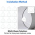 ZIANTENNY 12 E27 3/7" Pcs White Plastic Lamp Shade Adapter Rings to Reducer Rings, Replacement Washer Adapters Ideal