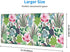 Cute Large Mouse Pad Desk Mat, Succulents and Cactus Big Extended Gaming Mousepad with Stitched Edges for Office,