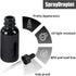 12 Pcs 1oz Glass Dropper Bottles, Leakproof Tincture Bottles with Black Reusable Eye Dropper for All Liquids