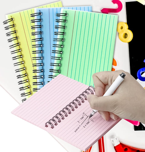500 3x5 Inch 3 5 MotBach Colorful Pcs Spiral Index Cards Flash Cards with Ring Lined Note Card Book Flashcards, Colored