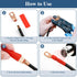 130Pcs, 2 4 6 8 10 12 66Pcs Set, 64Pcs PEASUG Copper Wire Lugs AWG Gauge Battery Cable Ends with Heat Shrink Tubing