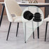 1-1/2" (38mm) 4 EASYEAH Plastic Hole Plugs Black -Round Chair Leg Caps, Flush Mount Pipe Plugs, Tubing End Caps